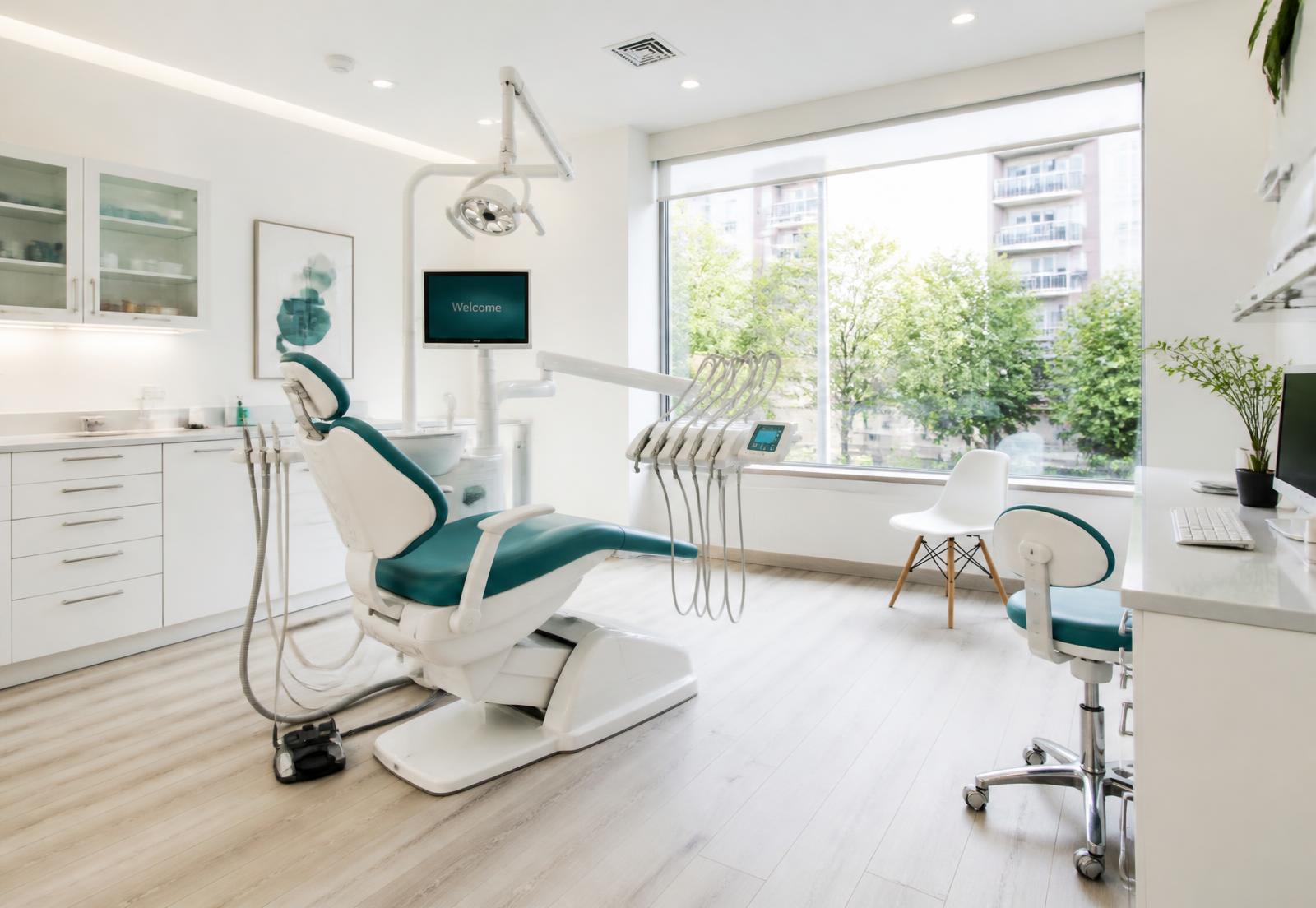 Modern treatment room at Smile Dental Care in Adajan, Surat